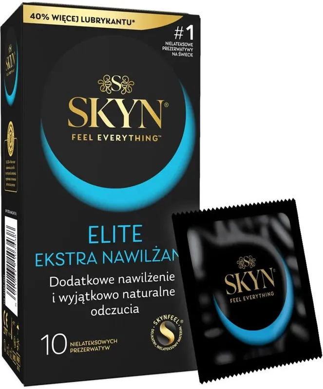 Безлатексні презервативи SKYN Elite Extra Lubricated, 10 шт