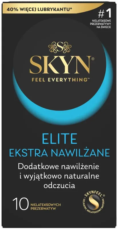 Безлатексні презервативи SKYN Elite Extra Lubricated, 10 шт