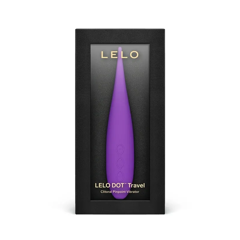 Кліторальний вібратор LELO DOT Travel Purple, точкова стимуляція, 8 режимів