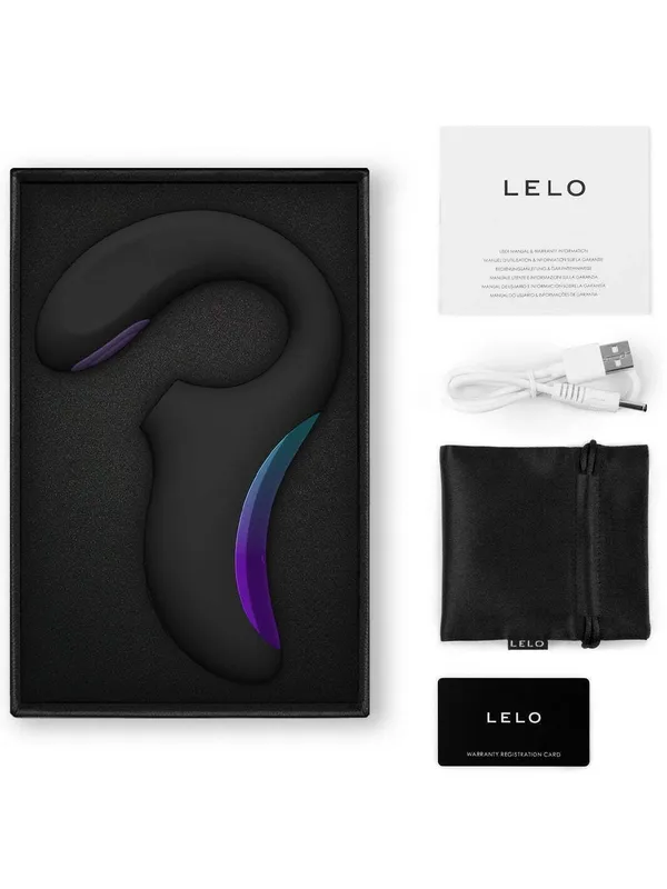 Кліторально-вагінальний звуковий стимулятор LELO Enigma Double Sonic Black