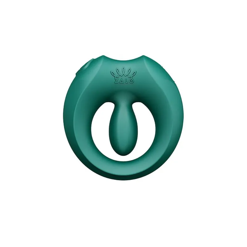 Ерекційне смарт-віброкільце Zalo Apis Turquoise Green, зарядний кейс, до 4 годин роботи