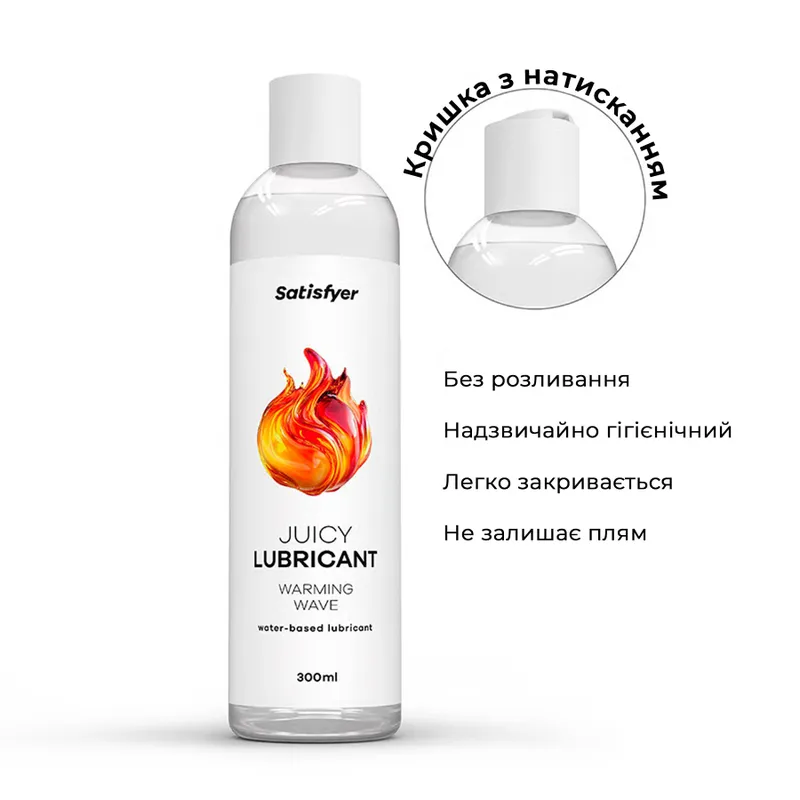 Лубрикант на водній основі Satisfyer Juicy Lubricant Warm Wave 300 мл