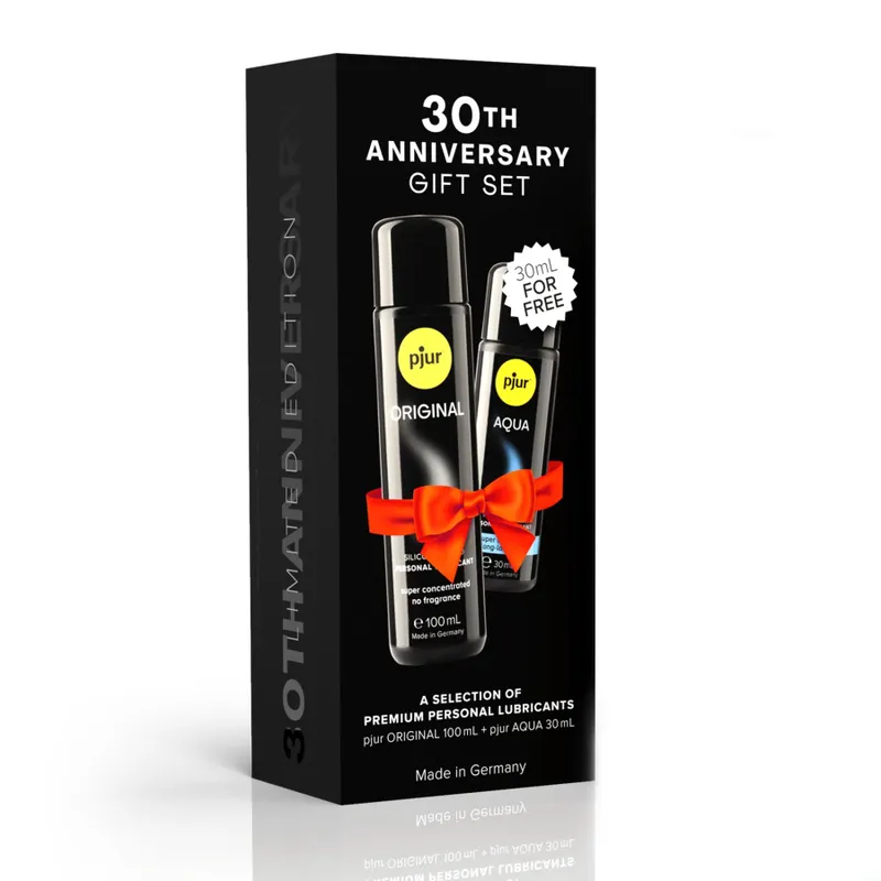 Набір лубрикантів Pjur 30th Anniversary Gift Set: Original 100 мл та Aqua 30 мл