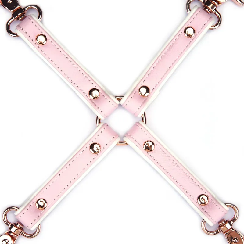 Хрестовина Liebe Seele White & Pink Leather Hogtie