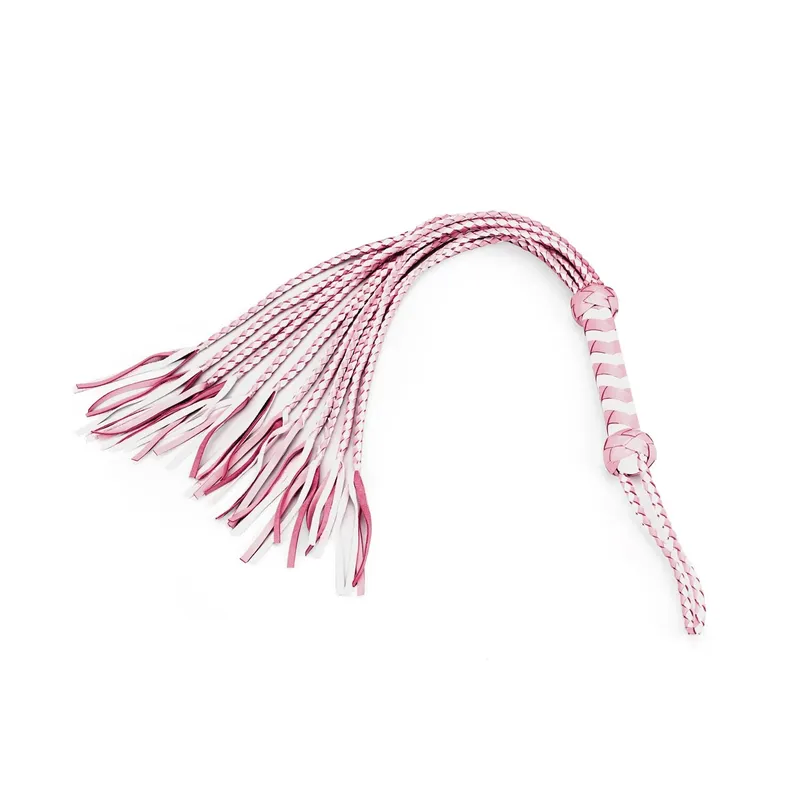 Флогер Liebe Seele White & Pink Leather Whip
