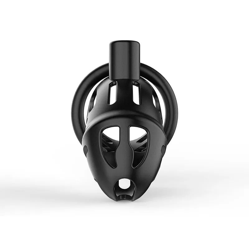 Клітка для пеніса LOCKINK SEVANDA Plastic Penis Chastity Cage, чорна, 3 кільця