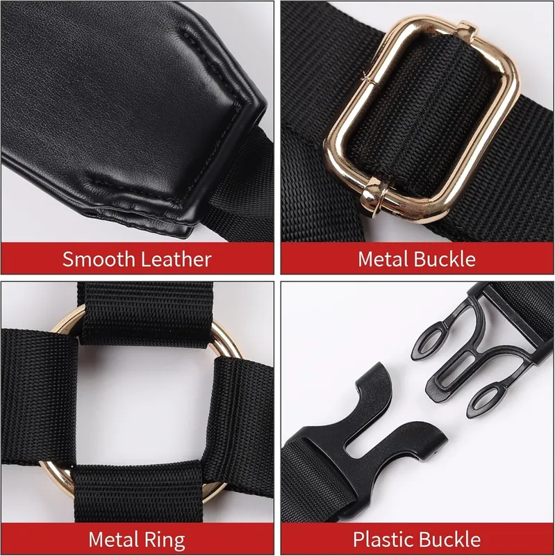 БДСМ-набір LOCKINK YEAHWOW Black Doggy Style Saddle set