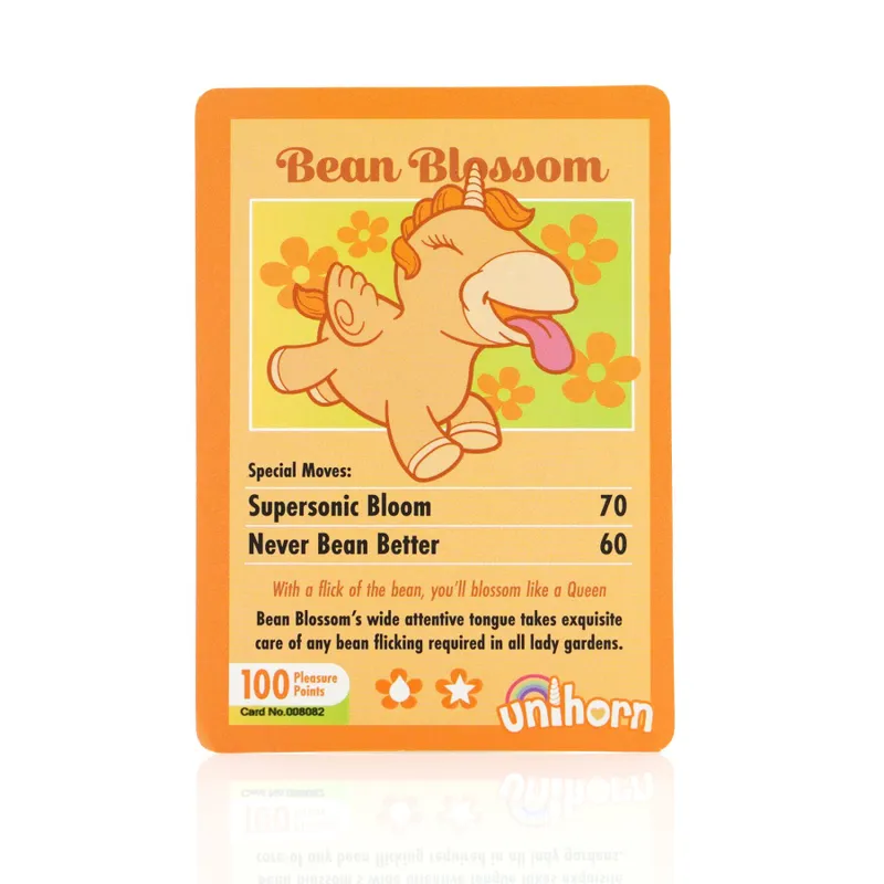 Вібратор-єдиноріжка Unihorn Bean Blossom з пульсуючим язичком