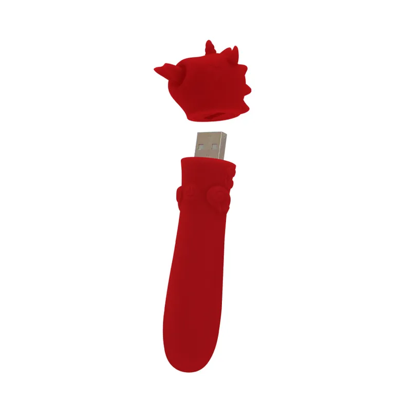 Вібропуля-єдиноріжка Unihorn USB Bullet, силікон, 10 режимів вібрації