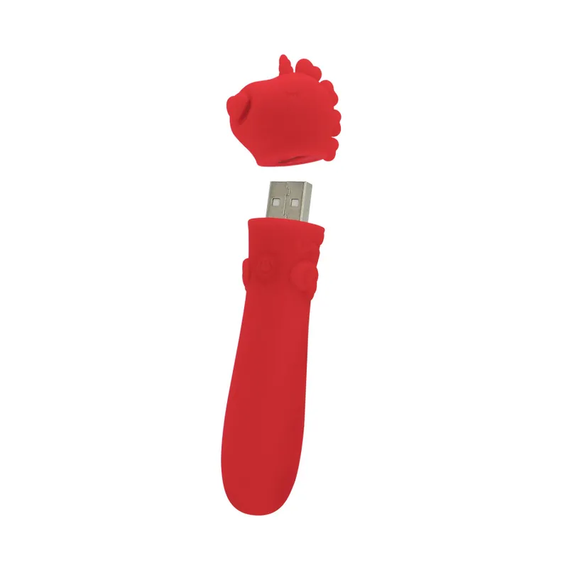 Вібропуля Unihorn USB Bullet Cupid's Beau, з голівкою у формі єдинорога
