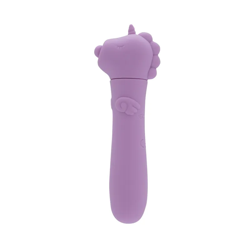 Вібропуля Unihorn USB Bullet Karma Lilac, з голівкою у формі єдинорога