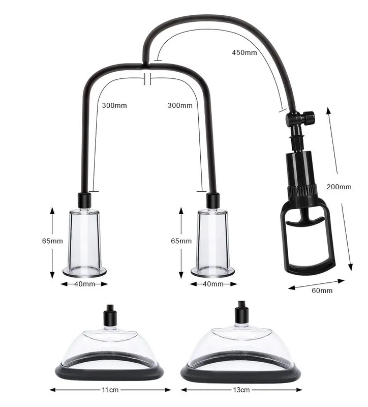 Вакуумна помпа для грудей та сосків Men Powerup Passion Pump