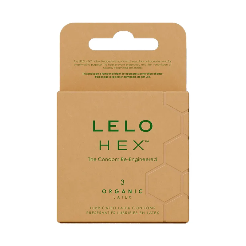 Презервативи LELO HEX Condoms Organic, 3 шт