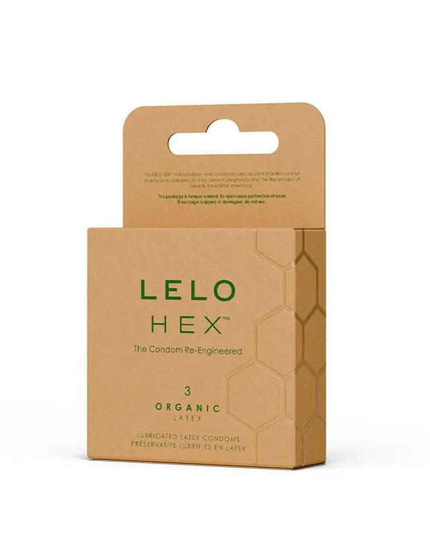 Презервативи LELO HEX Condoms Organic, 3 шт