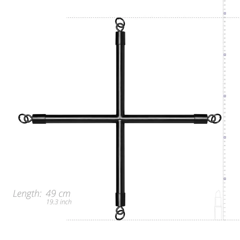 Хрестовина для фіксації Bedroom Fantasies Hog Tie Cross Bar With Cuffs