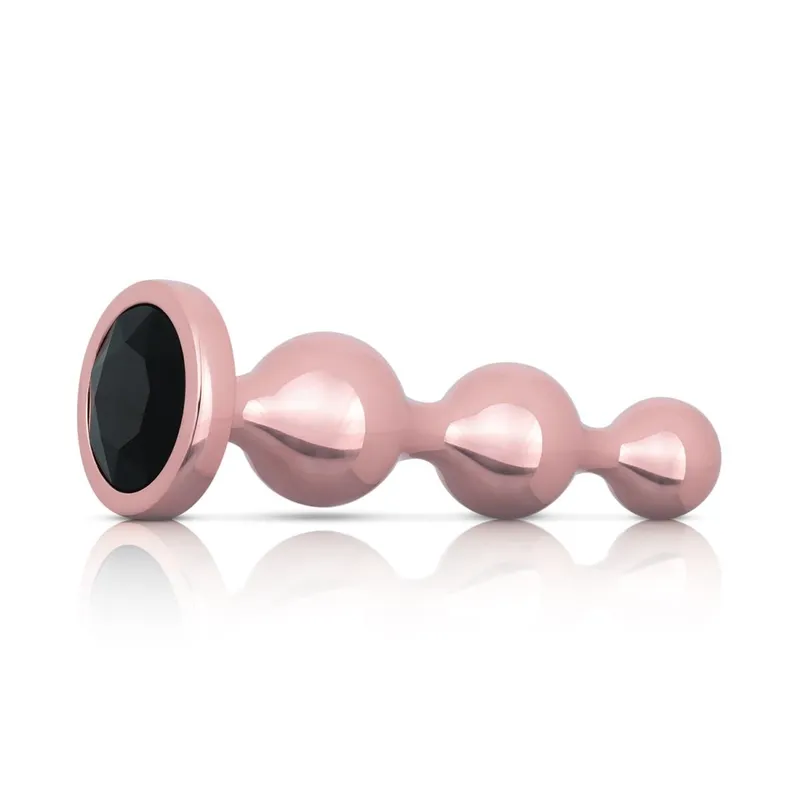 Набір анальних іграшок Rosy Gold Metal Butt Plug Set 3 Pieces