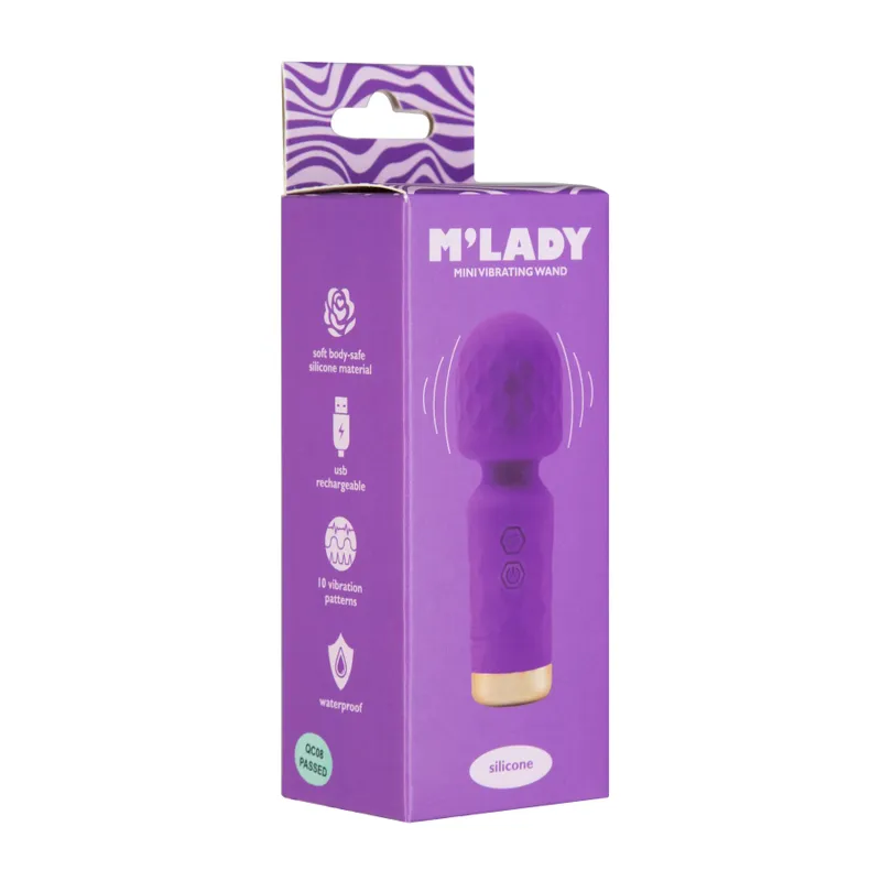 Вібромасажер-мікрофон M'Lady Mini Vibrating Wand Purple, BMS