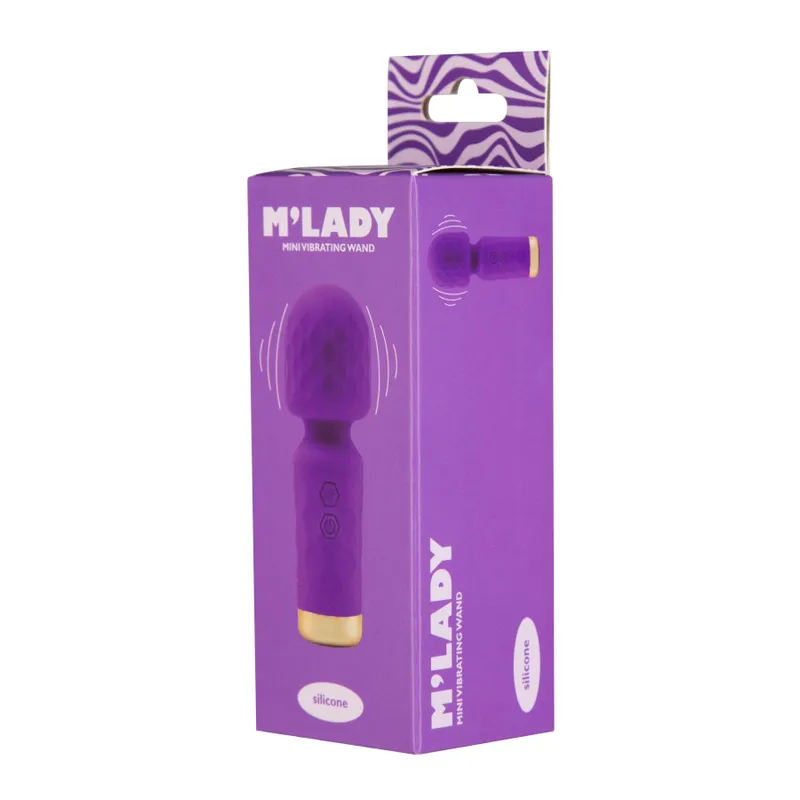 Вібромасажер-мікрофон M'Lady Mini Vibrating Wand Purple, BMS