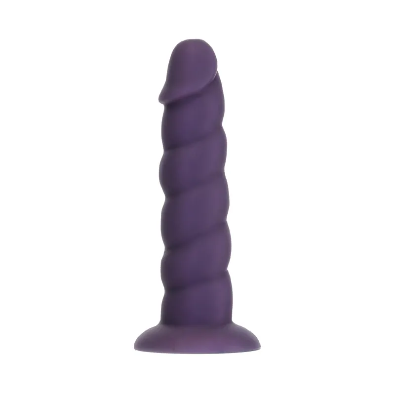 Фалоімітатор Fantasy by Addiction Unicorn Dildo 7" Purple з віброкулею у подарунок