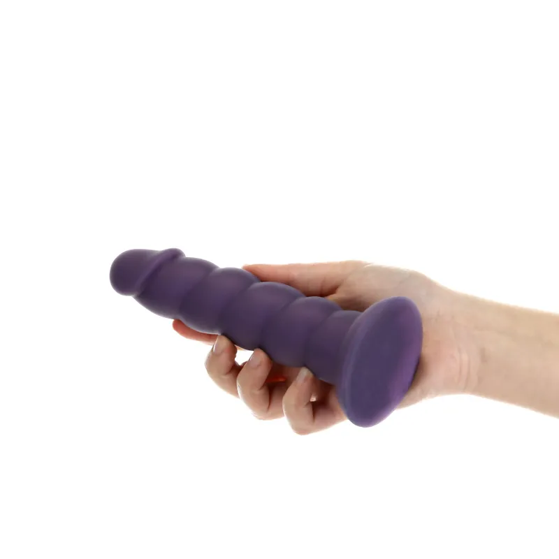 Фалоімітатор Fantasy by Addiction Unicorn Dildo 7" Purple з віброкулею у подарунок