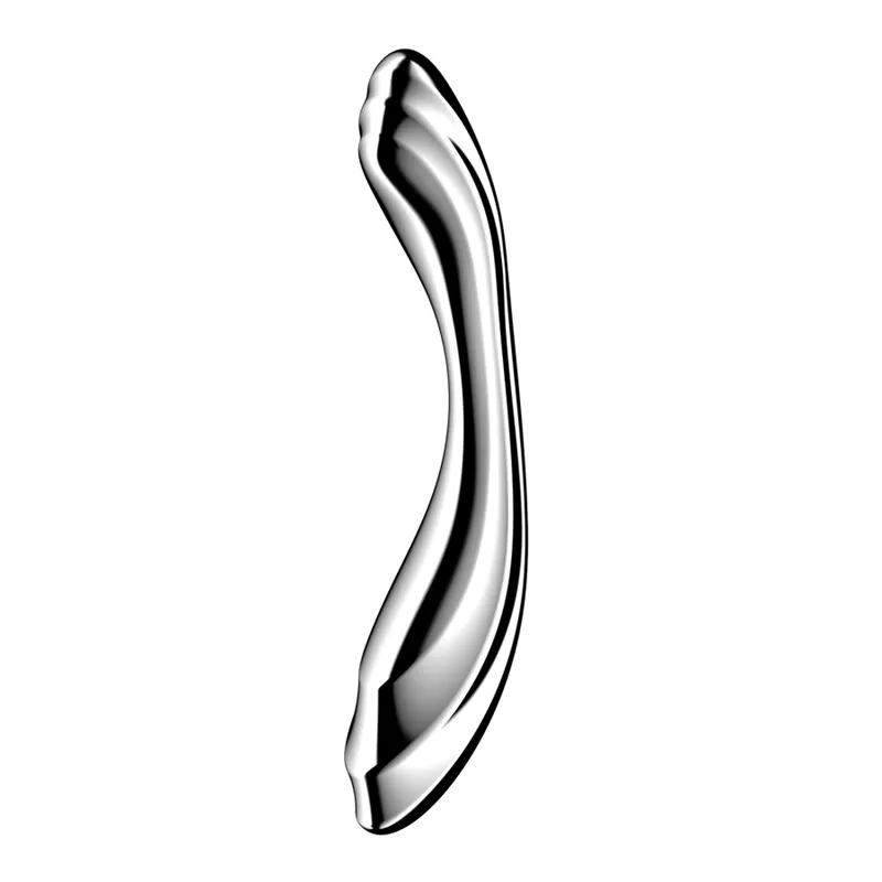 Металевий дилдо Satisfyer Pure Gravity 2, двосторонній, з можливістю нагрівання й охолодження