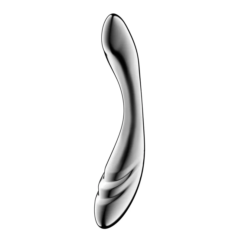 Металевий дилдо Satisfyer Pure Gravity 3, двосторонній, для температурних ігор