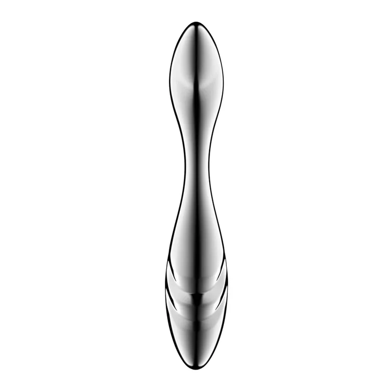 Металевий дилдо Satisfyer Pure Gravity 3, двосторонній, для температурних ігор