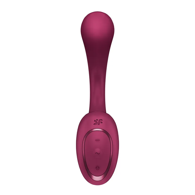 Вагінально-кліторальний вібратор Satisfyer G for Goddess 2 Wine Red, 2 мотори