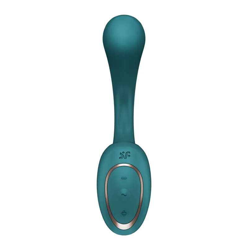 Вагінально-кліторальний вібратор Satisfyer G for Goddess 2 Bottle Green, 2 мотори