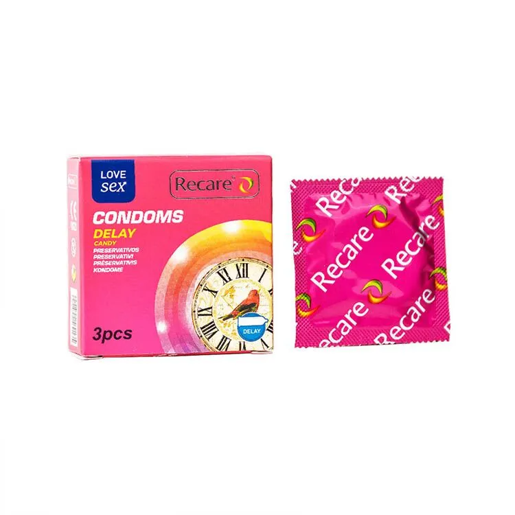 Презервативи Recare Delay Candy Condoms 3 шт, з пролонгувальним ефектом
