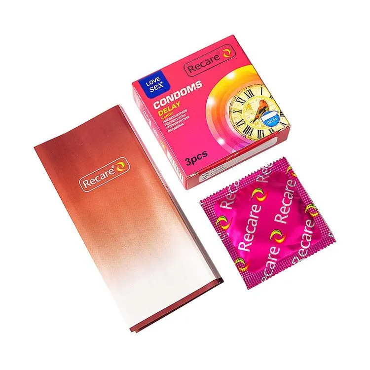 Презервативи Recare Delay Candy Condoms 3 шт, з пролонгувальним ефектом