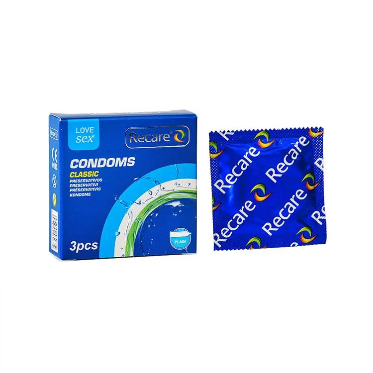 Презервативи Recare Classic Condoms, 3 шт, латексні класичні