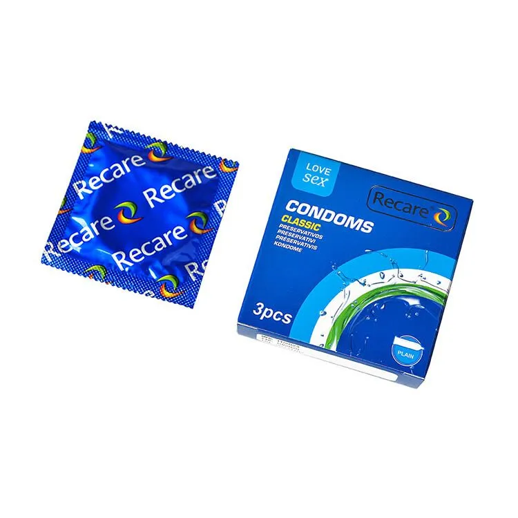 Презервативи Recare Classic Condoms, 3 шт, латексні класичні