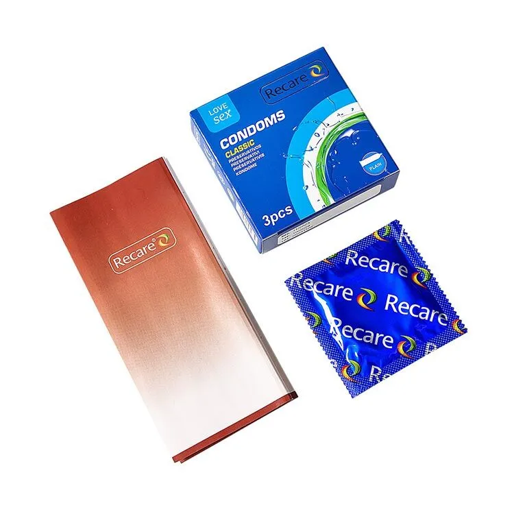 Презервативи Recare Classic Condoms, 3 шт, латексні класичні