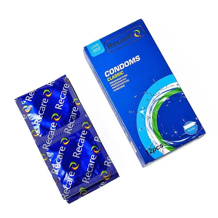 Презервативи Recare Classic Condoms, 12 шт, латексні класичні