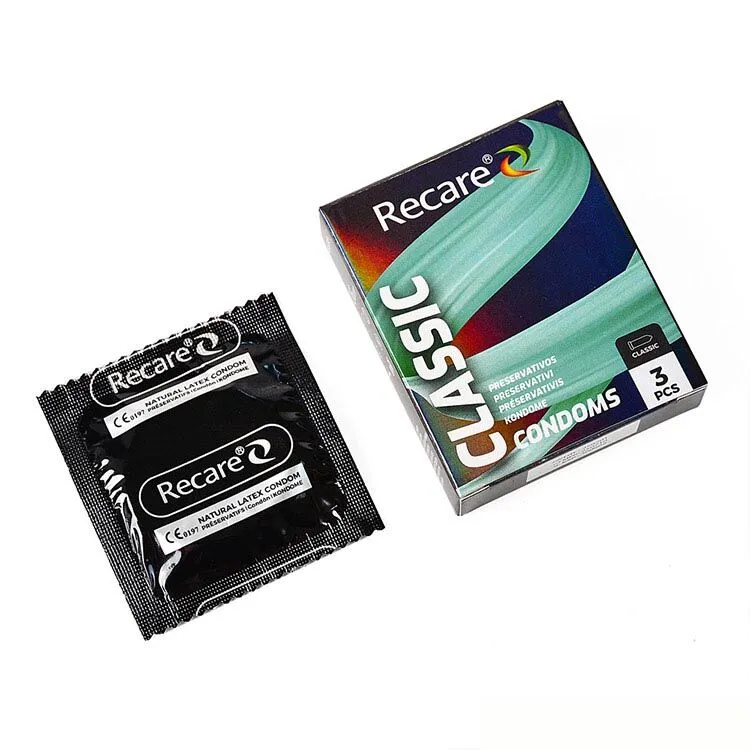 Презервативи Recare Holographic Classic Condoms, латексні, 3 шт