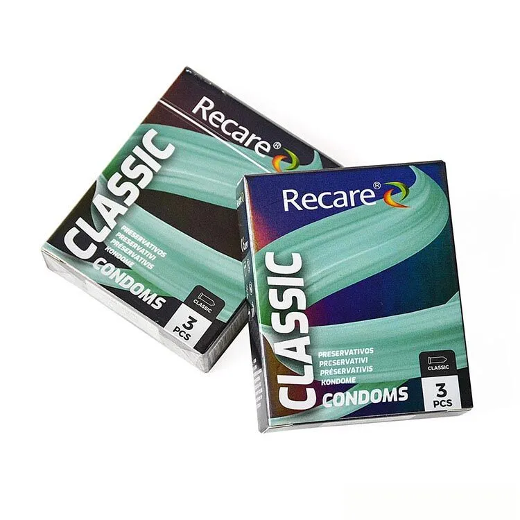 Презервативи Recare Holographic Classic Condoms, латексні, 3 шт