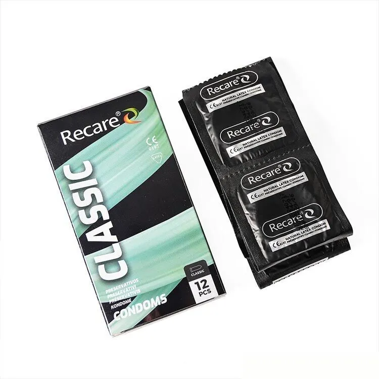 Презервативи Recare Holographic Classic, 12 шт, латексні