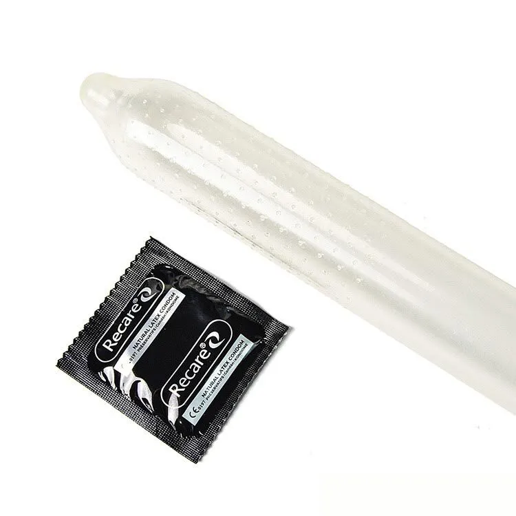 Презервативи Recare Ice Cream Big Dotted Condoms, 12 шт, з пухирцями, аромат морозива