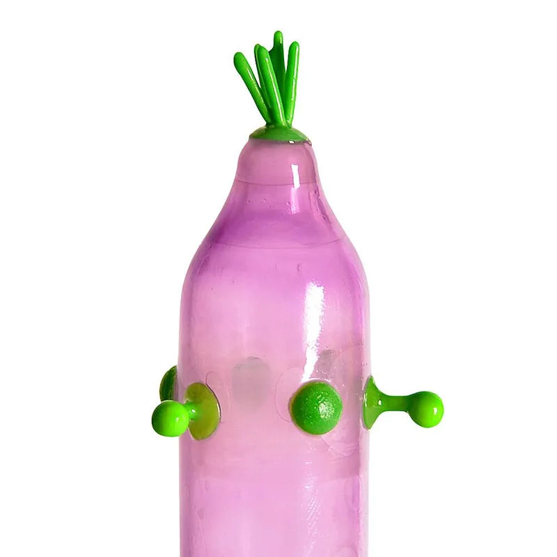 Насадка на член Recare Green Monster Spike Condom з рядом кульок і вусиками