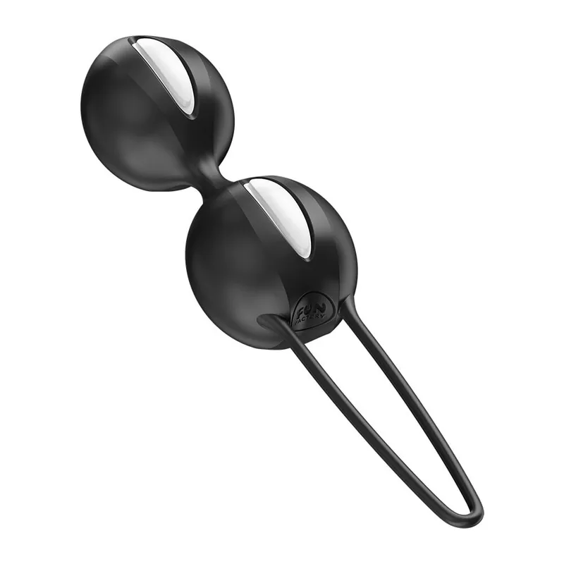 Вагінальні кульки Fun Factory SMARTBALLS DUO Black, 2 шт, діаметр 3,2 та 3,6 см