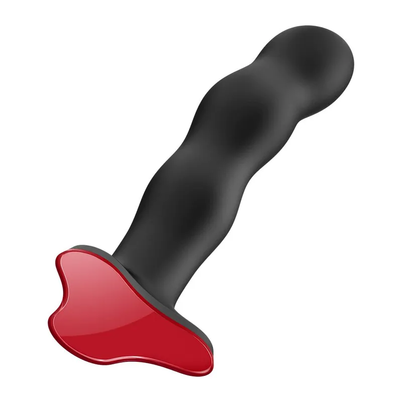 Фалоімітатор Fun Factory BOUNCER Black з кульками всередині, діаметр 3,9 см