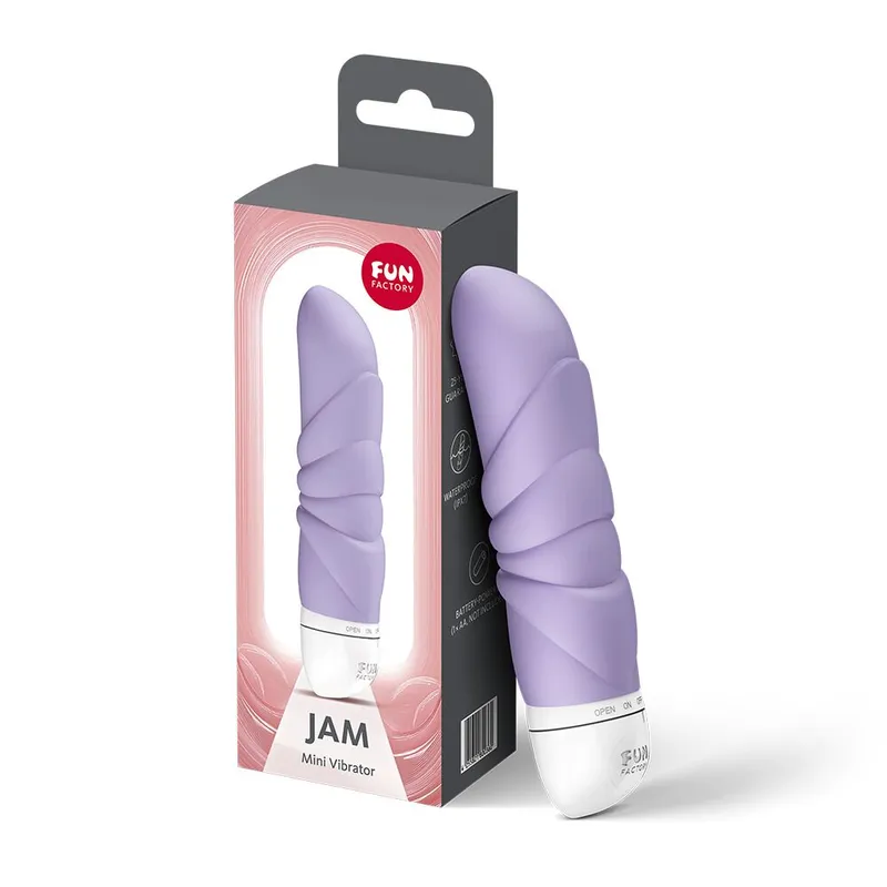 Мінівібратор Fun Factory JAM Purple, рельєфний, для клітора