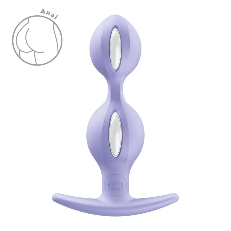 Анальні кульки Fun Factory B BALLS DUO Purple, діаметр 3,2 та 3,6 см