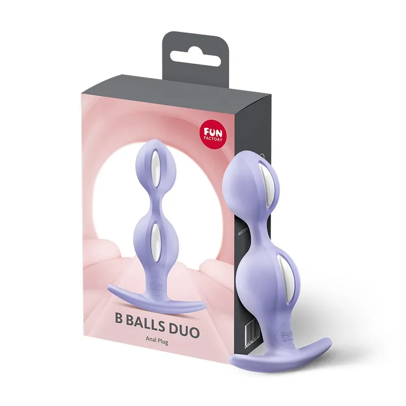 Анальні кульки Fun Factory B BALLS DUO Purple, діаметр 3,2 та 3,6 см