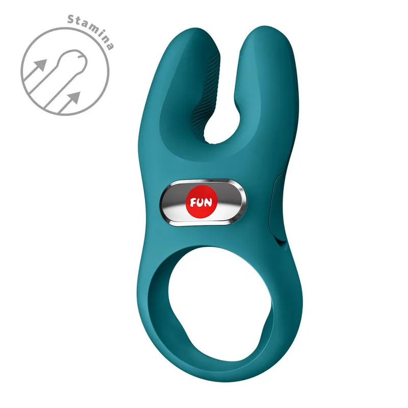 Ерекційне віброкільце Fun Factory NŌS PRO Bottle Green, 2 мотори