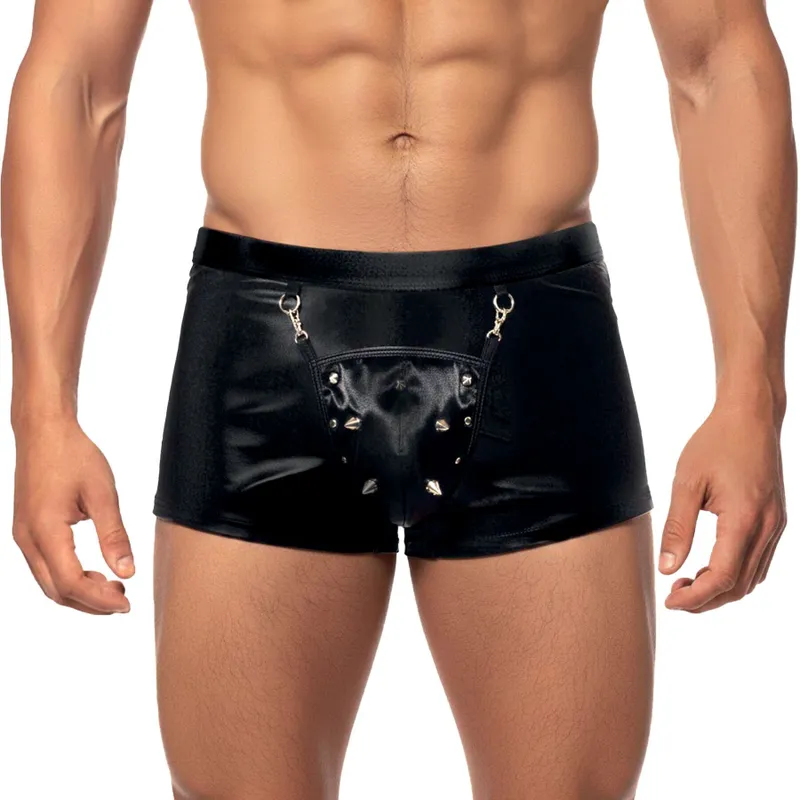 Чоловічі труси Art of Sex Gladiator з ефектом мокрого оксамиту, чорні, розмір XL