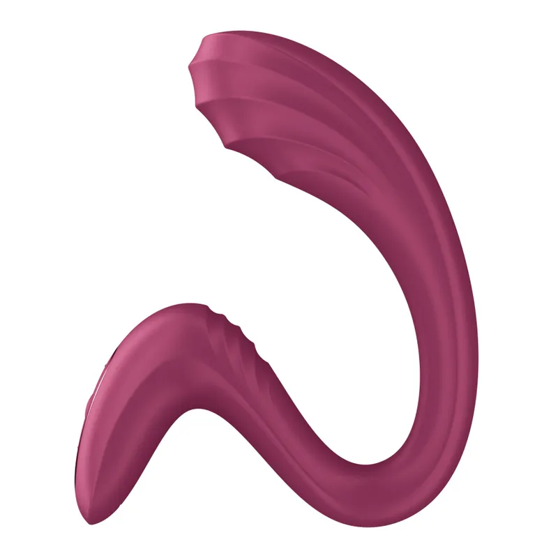 Вагінально-кліторальний вібратор Satisfyer G for Goddess 3 Wine Red