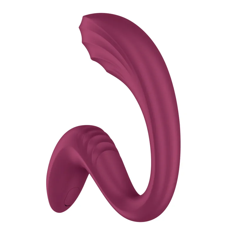 Вагінально-кліторальний вібратор Satisfyer G for Goddess 3 Wine Red
