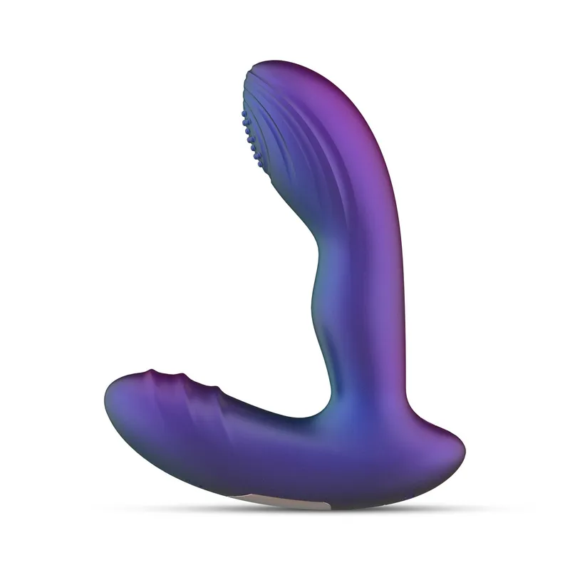 Анальна вібропробка з пульсацією Hueman Galaxy Tapping Buttplug